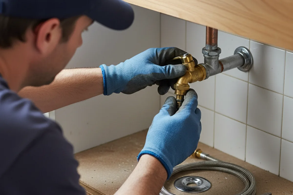 Shutoff valve and fitting work during Emergency Plumbing in Southern Pines
